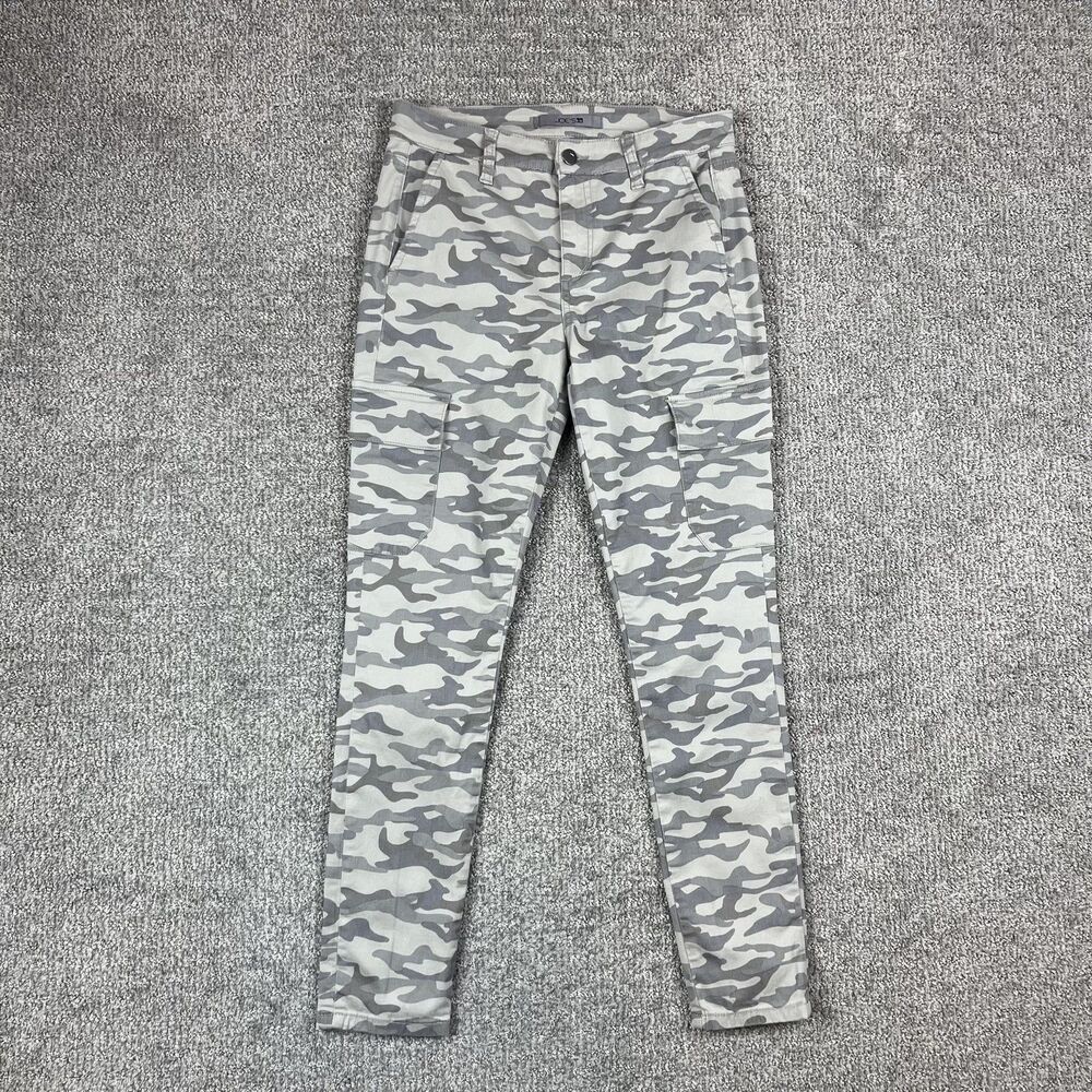 Joe's Pants Womens 28 Gray Camo Cargo Skinny Stretch Pockets Casual Lightweight